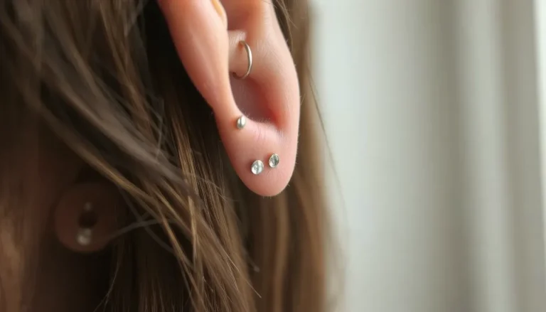 Piercing 3e trou oreille : signification, types et idées de compositions
