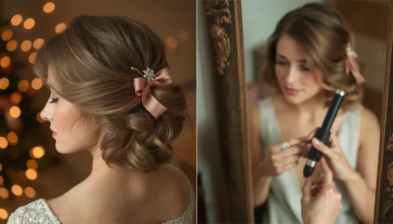 Coiffure Nouvel An cheveux mi long : 7 idées faciles pour briller le 31