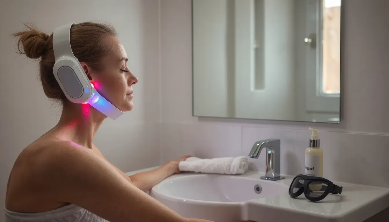 masque led visage danger