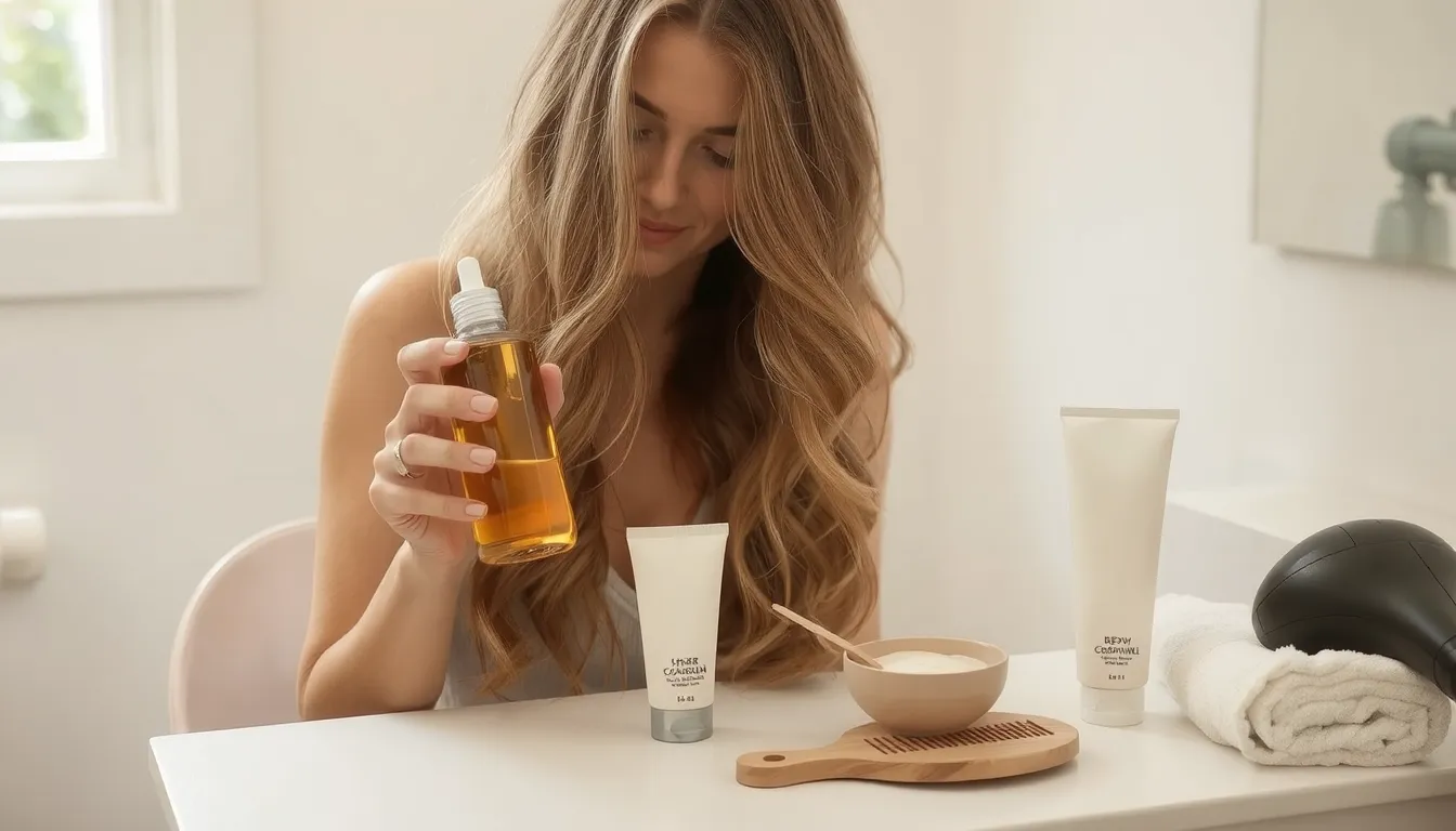 routine capillaire cheveux secs